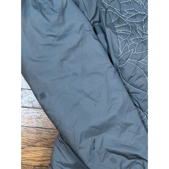 The North Face Gray Full Zip Puffer Lightweight Jacket Packable Women’s Medium - Picture 2 of 5